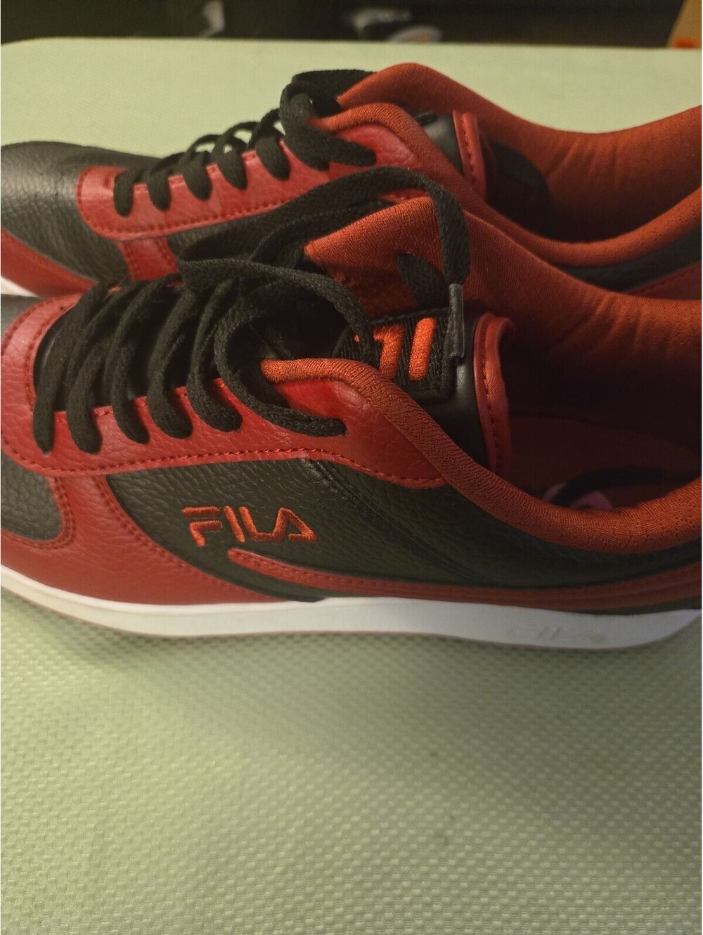 FILA Men's Original Fitness Sneakers Red and Black Synthetic Leather Size 10.5M - Picture 6 of 7